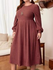 Marjorie | Soft Ribbed Midi Dress