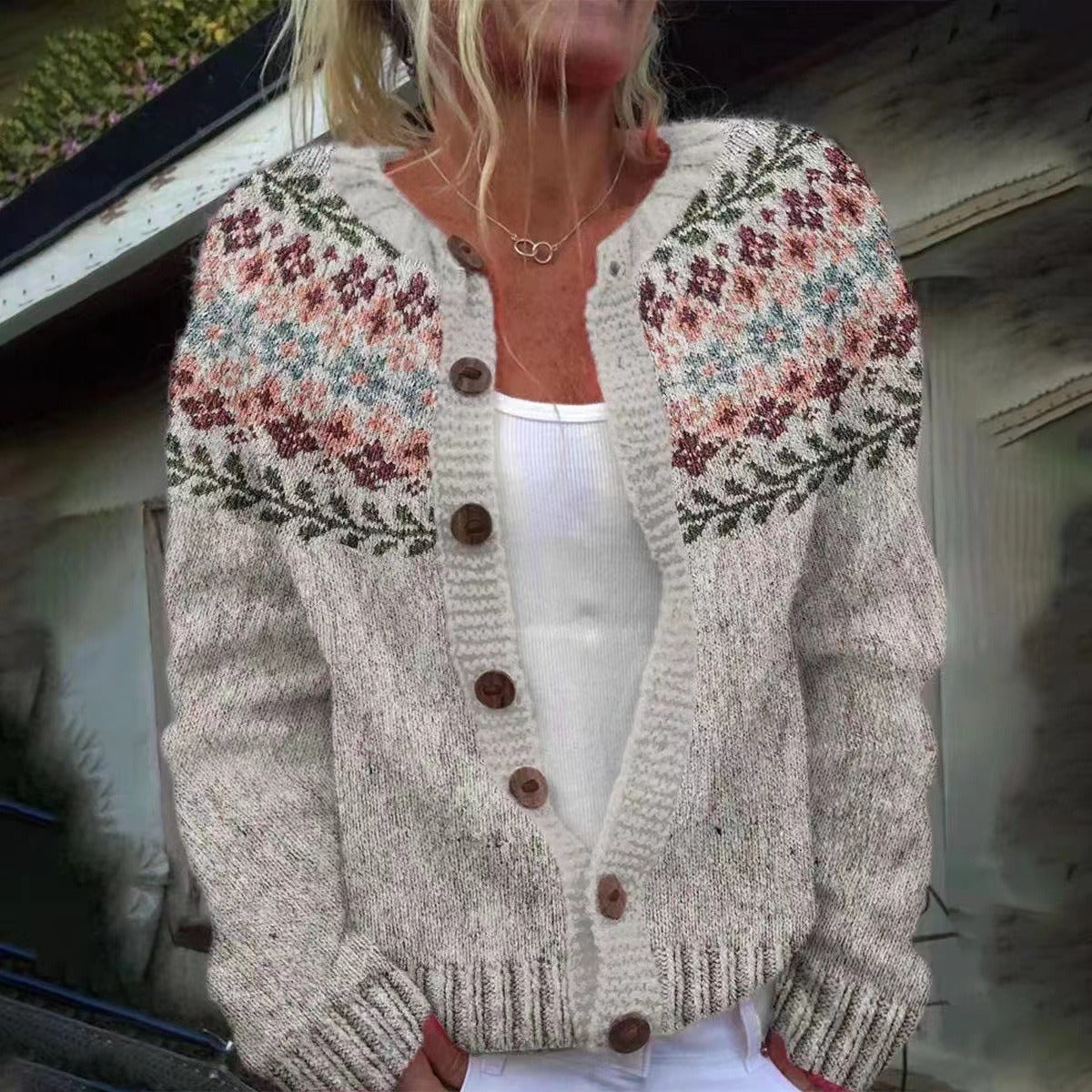 Freya | Cozy Nordic Cardigan