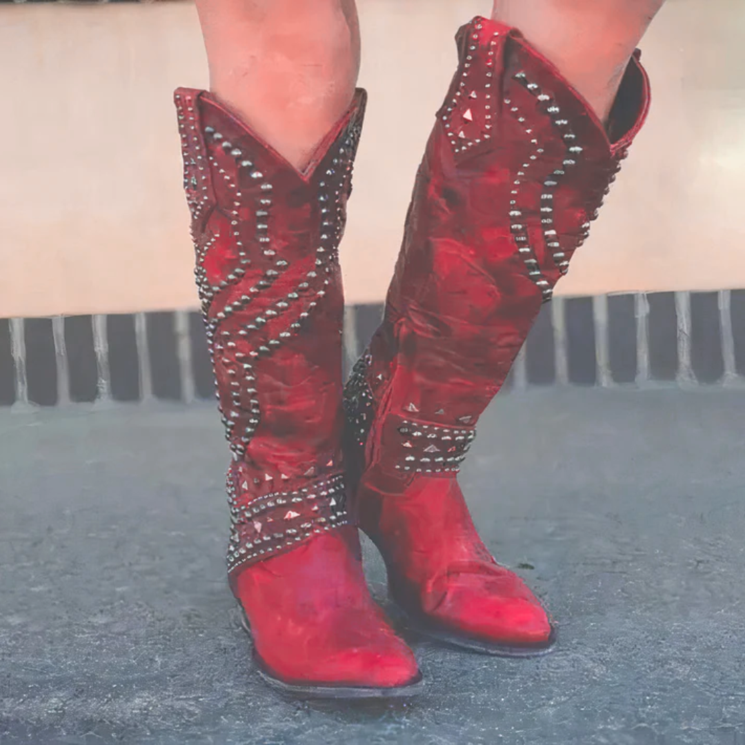 Rumi | Western Knee-High Boots