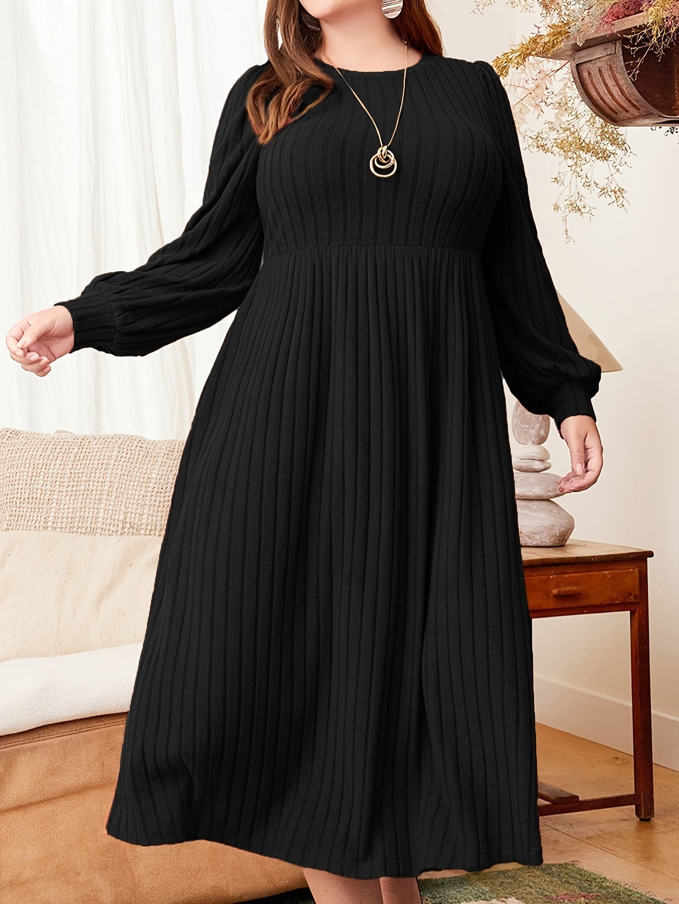 Marjorie | Soft Ribbed Midi Dress