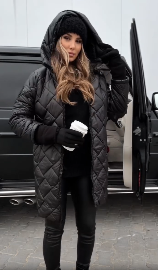 Averlia - Quilted Hooded Coat