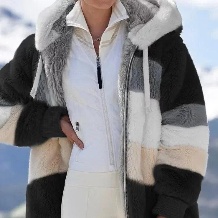 Eliza | Plush Color-Block Jacket