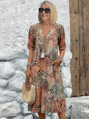 Maya™ Vibrant Midi Dress