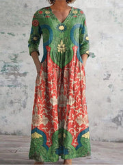 Loretta - Vintage Printed Dress
