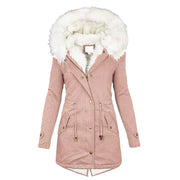 Sienna | Blush Faux Fur Parka