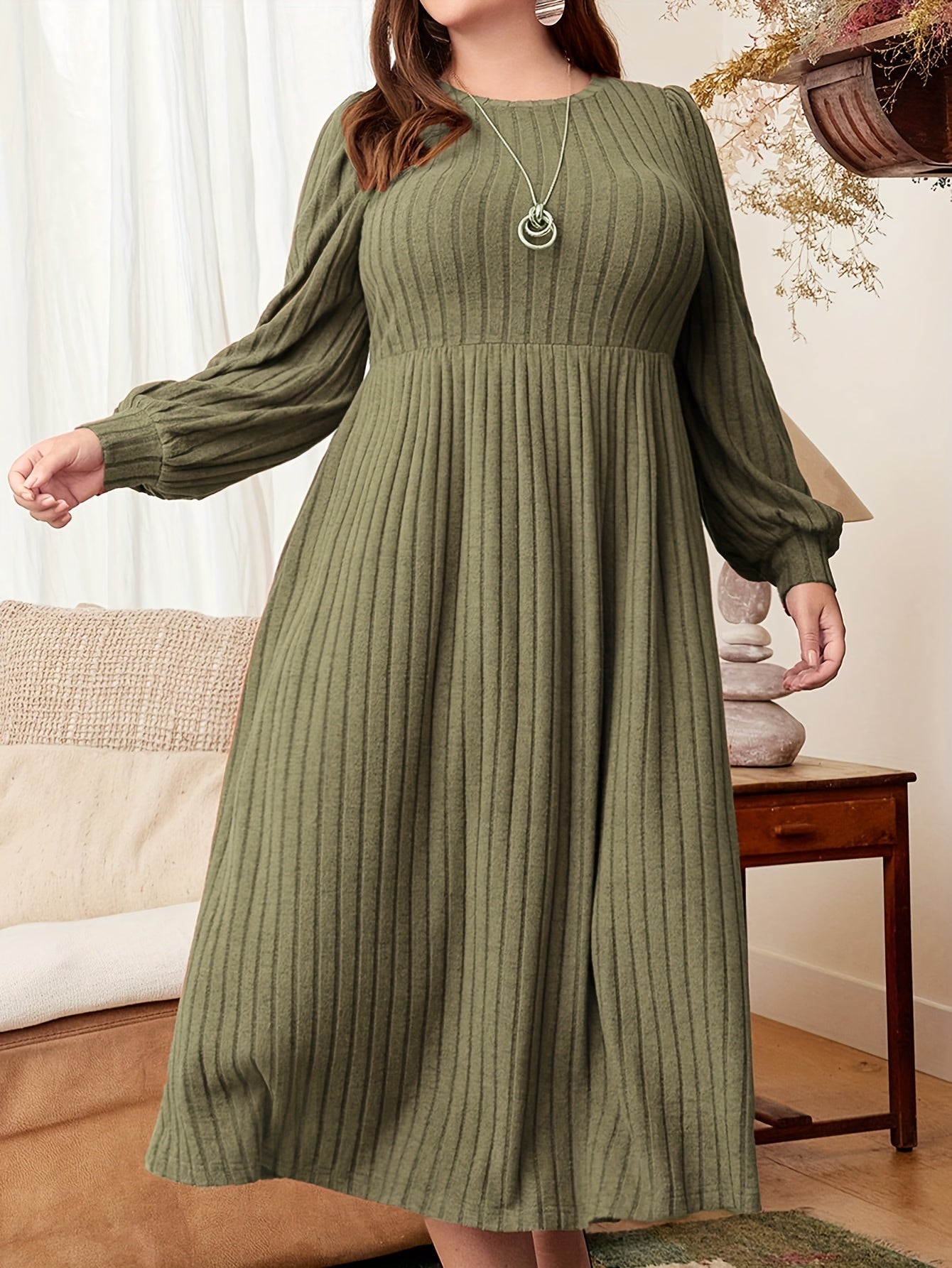 Marjorie | Soft Ribbed Midi Dress