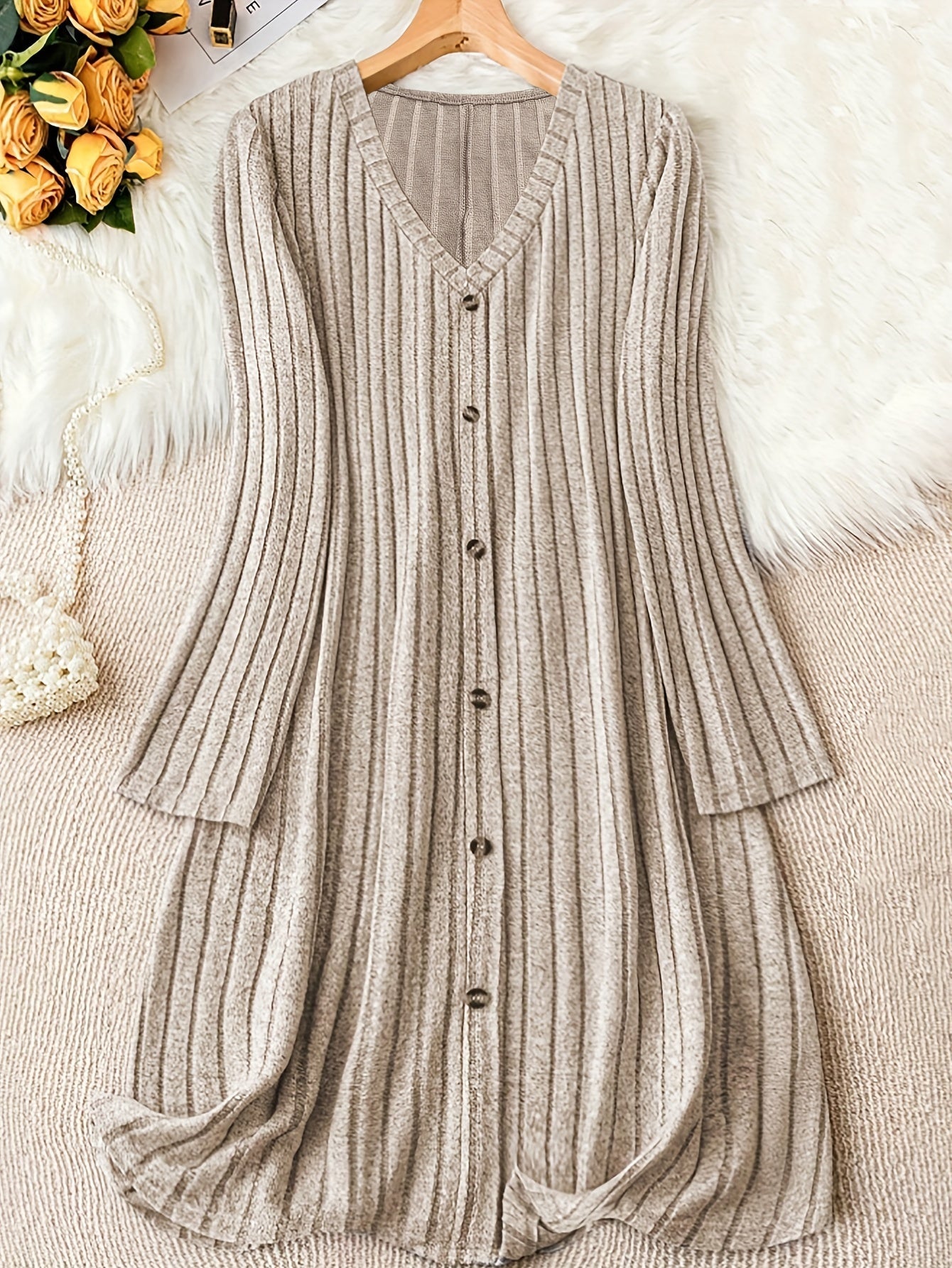 Marianne | Cozy Button-Down Knit Dress