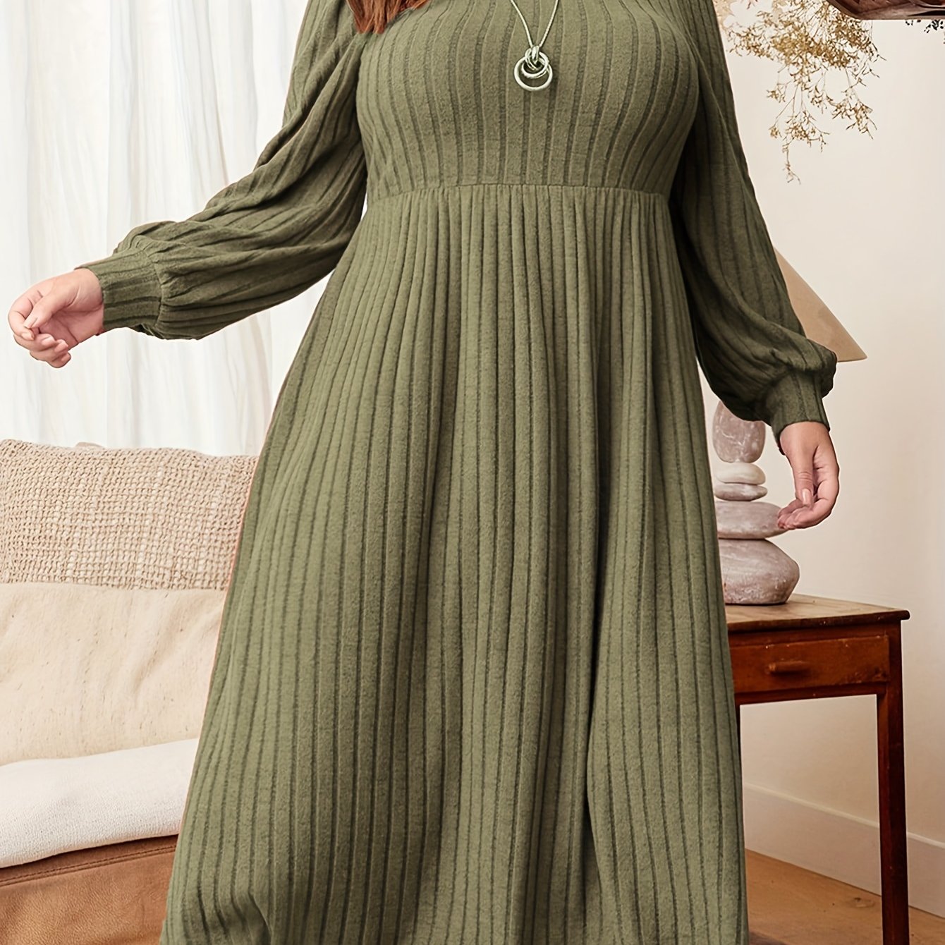 Marjorie | Soft Ribbed Midi Dress