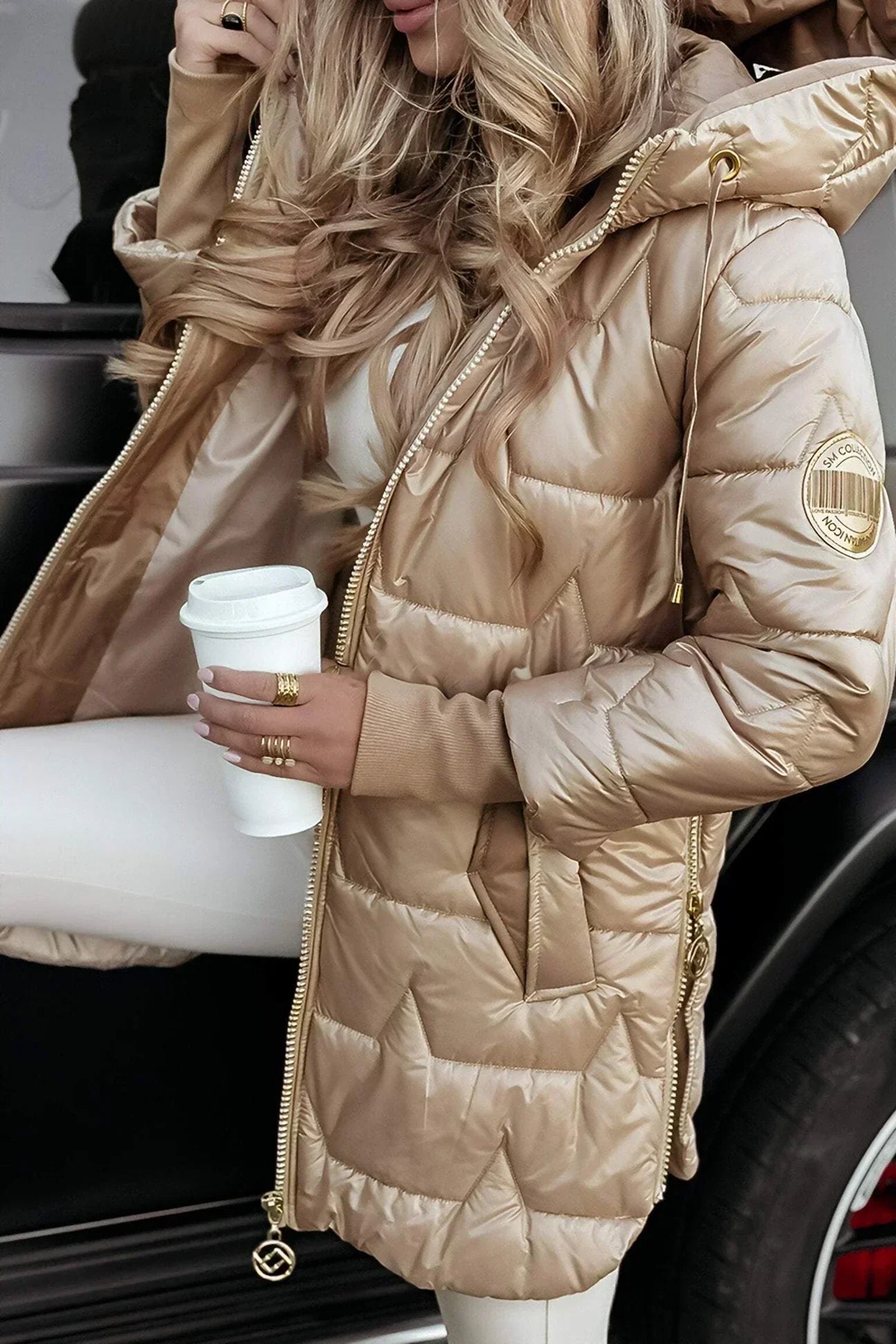 Aurora | Gilded Quilted Coat