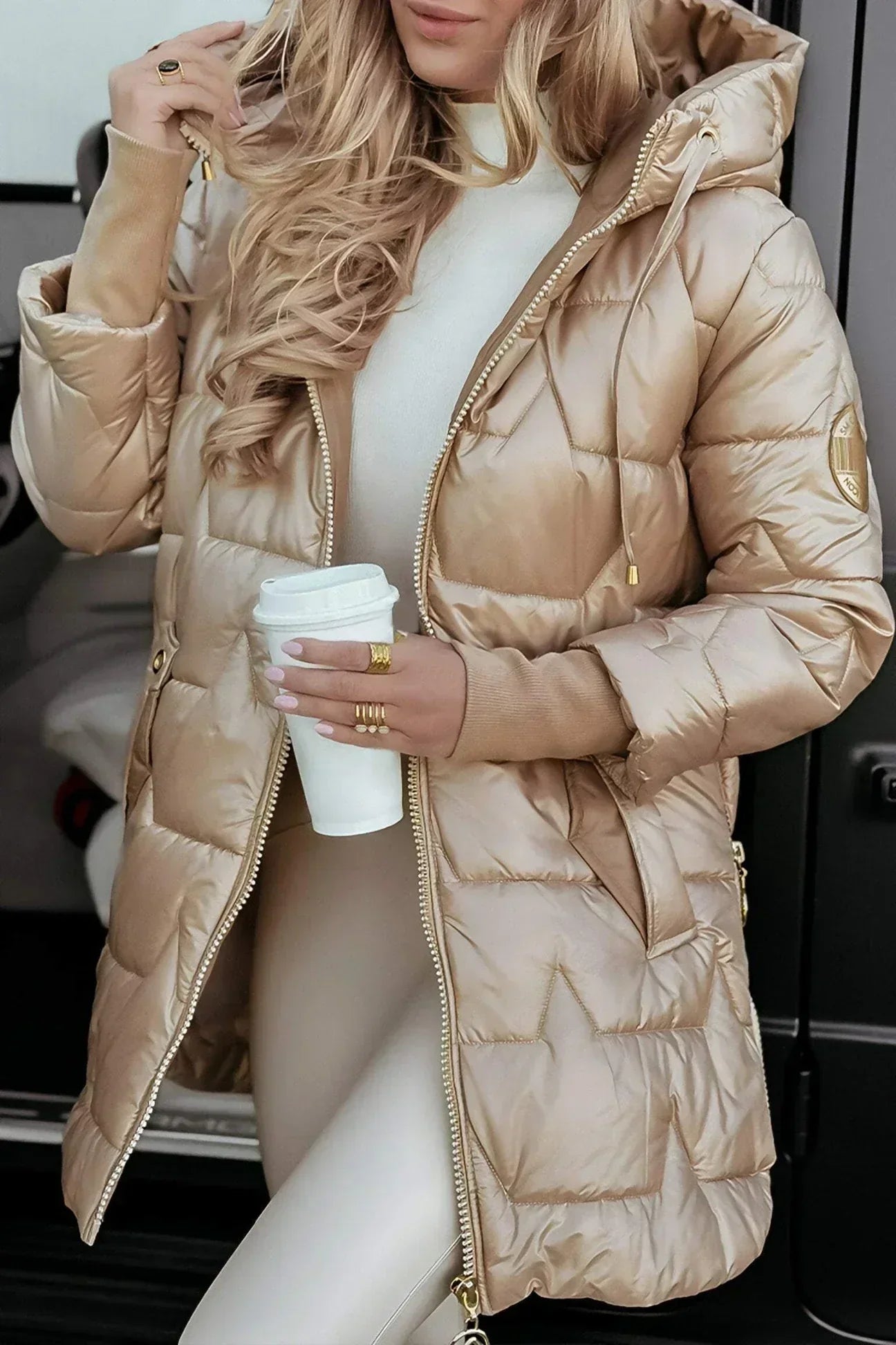 Aurora | Gilded Quilted Coat