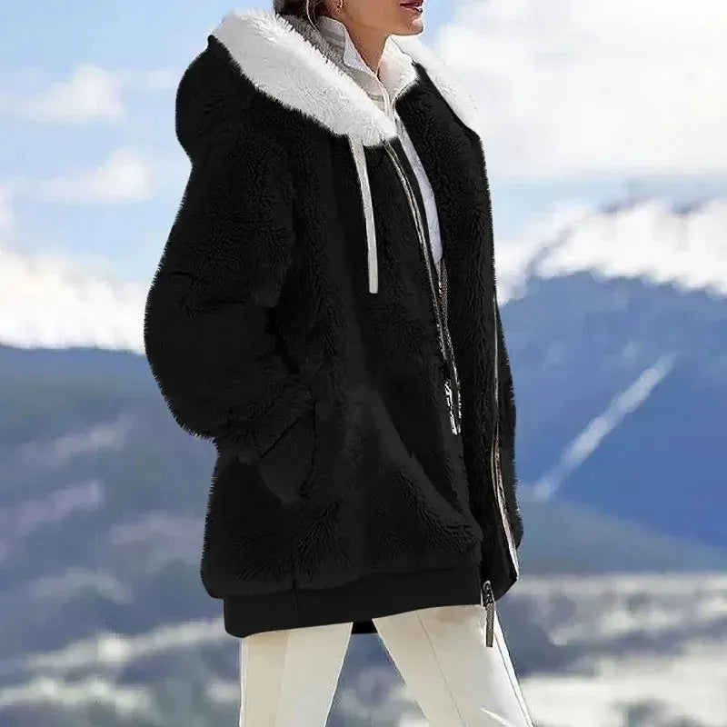 Eliza | Plush Color-Block Jacket
