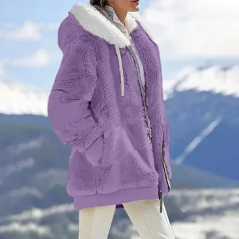 Eliza | Plush Color-Block Jacket