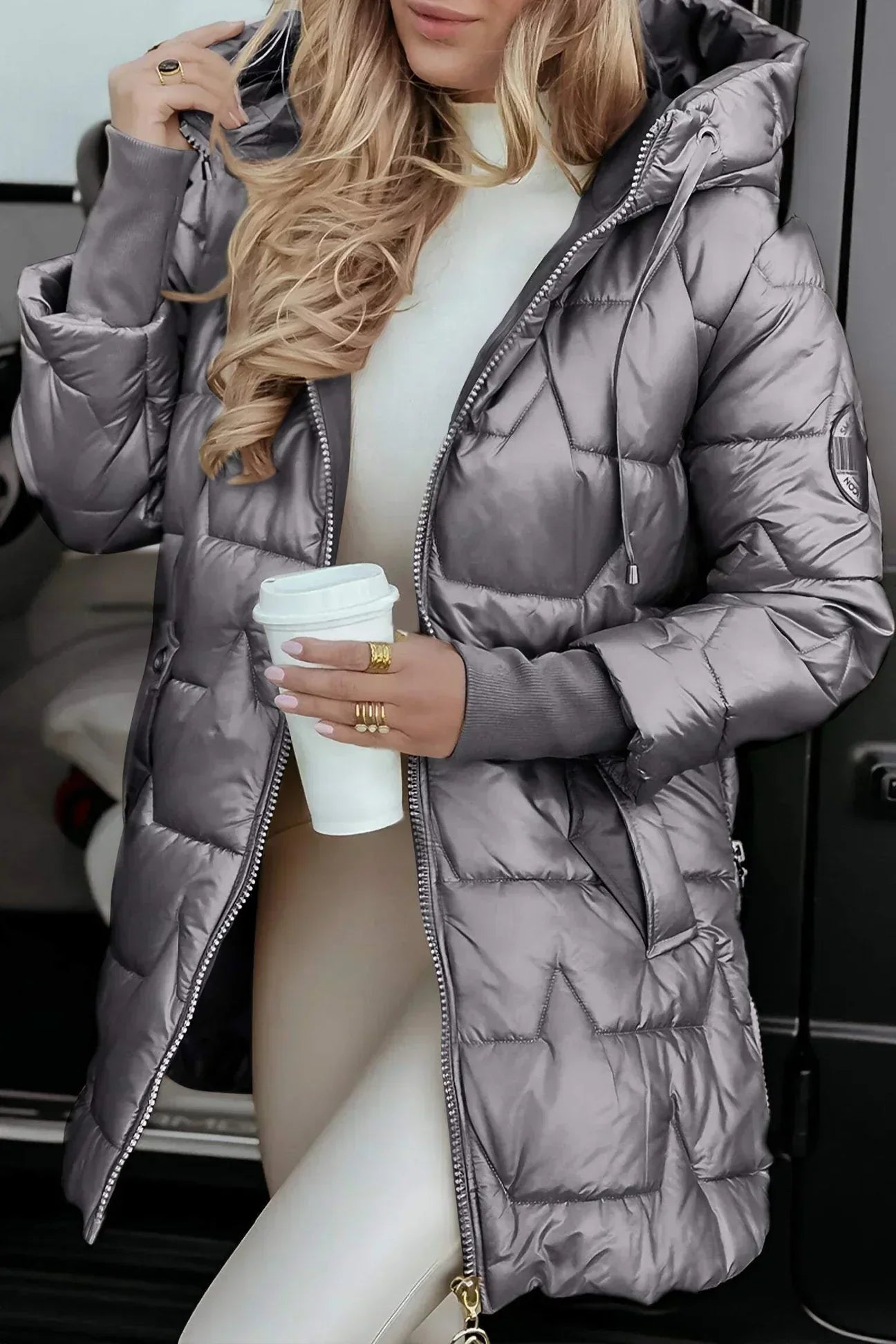 Aurora | Gilded Quilted Coat
