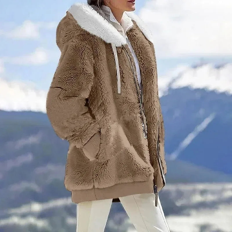 Eliza | Plush Color-Block Jacket
