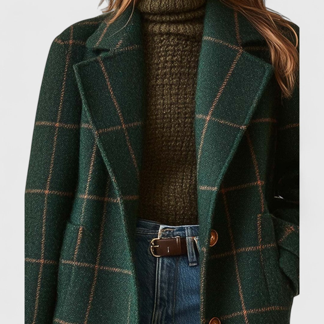 Giselle | Urban Check Wool Coat