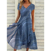 Fenella - V-neck Midi Dress