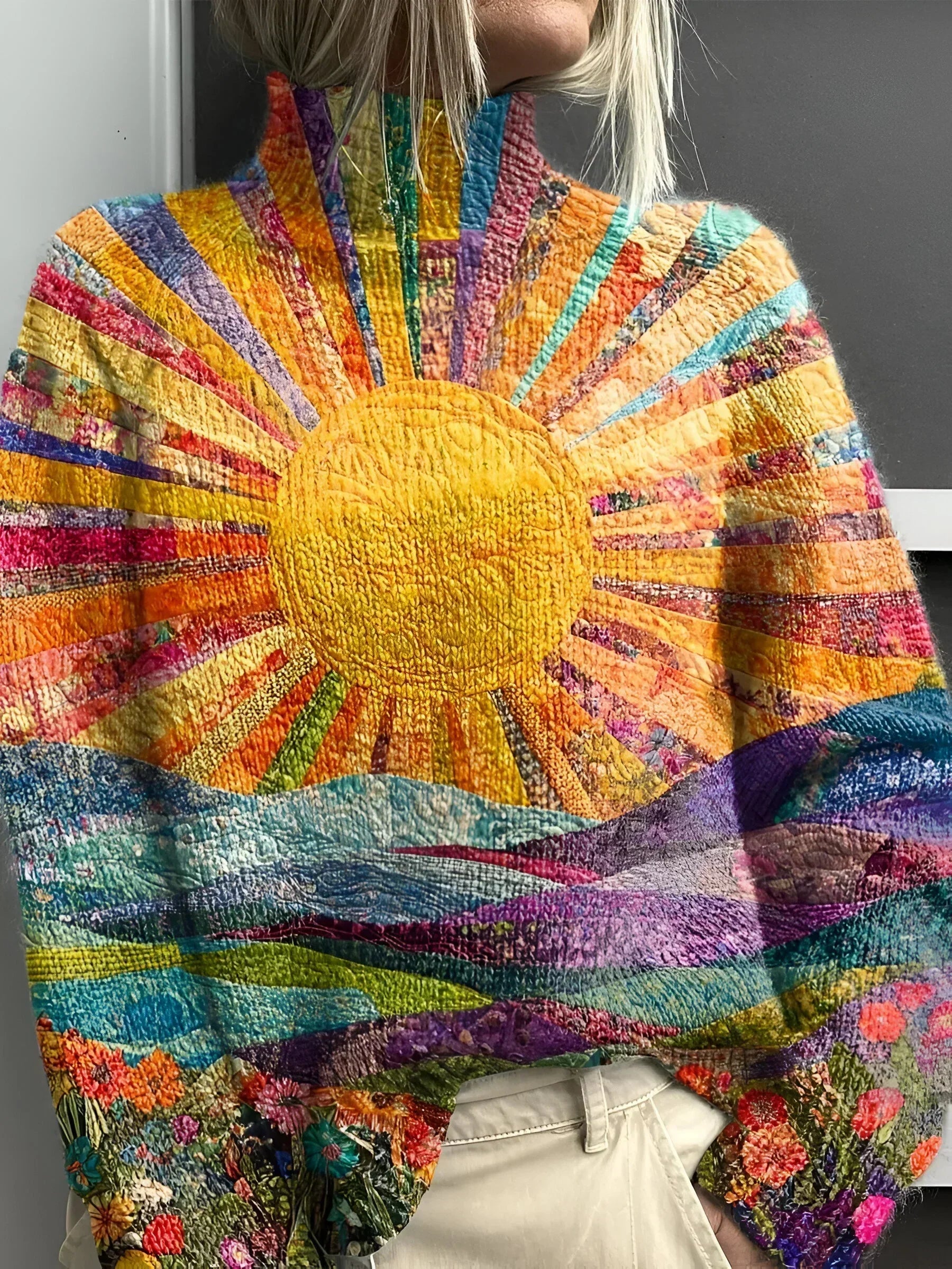 Ada - Vibrant Turtleneck Sweater