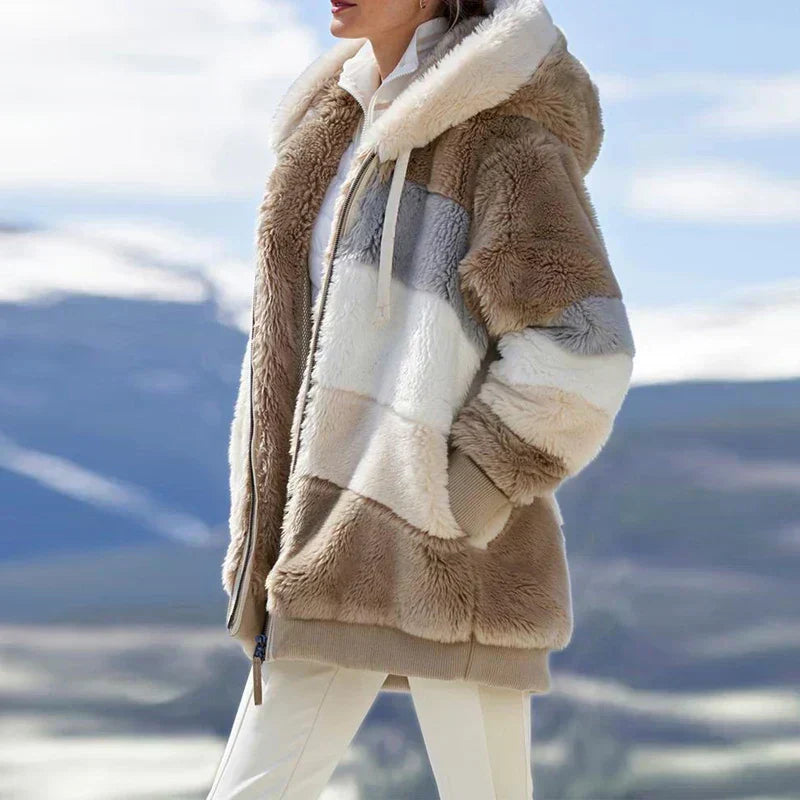 Eliza | Plush Color-Block Jacket