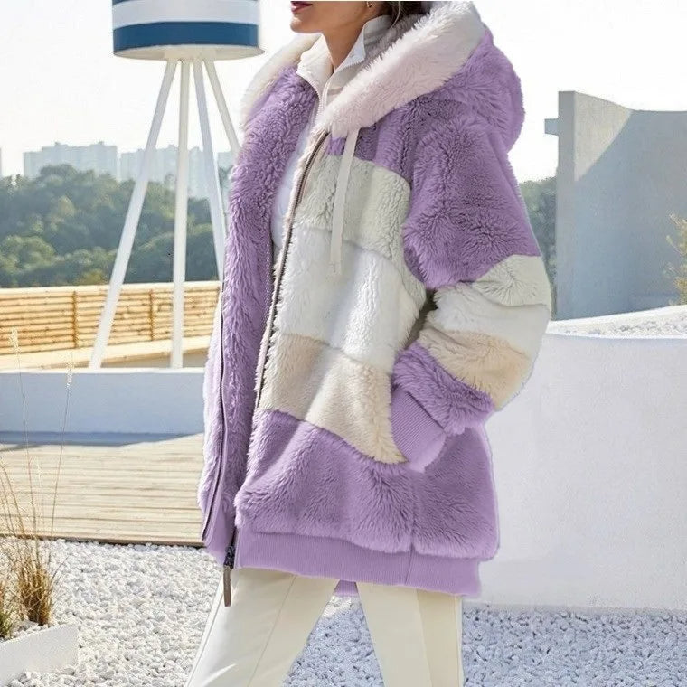 Eliza | Plush Color-Block Jacket